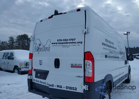 2020 Ram Promaster 2500 High Roof 159 Wb из США, поврежденный, VIN 3C6TRVDG5LE103649